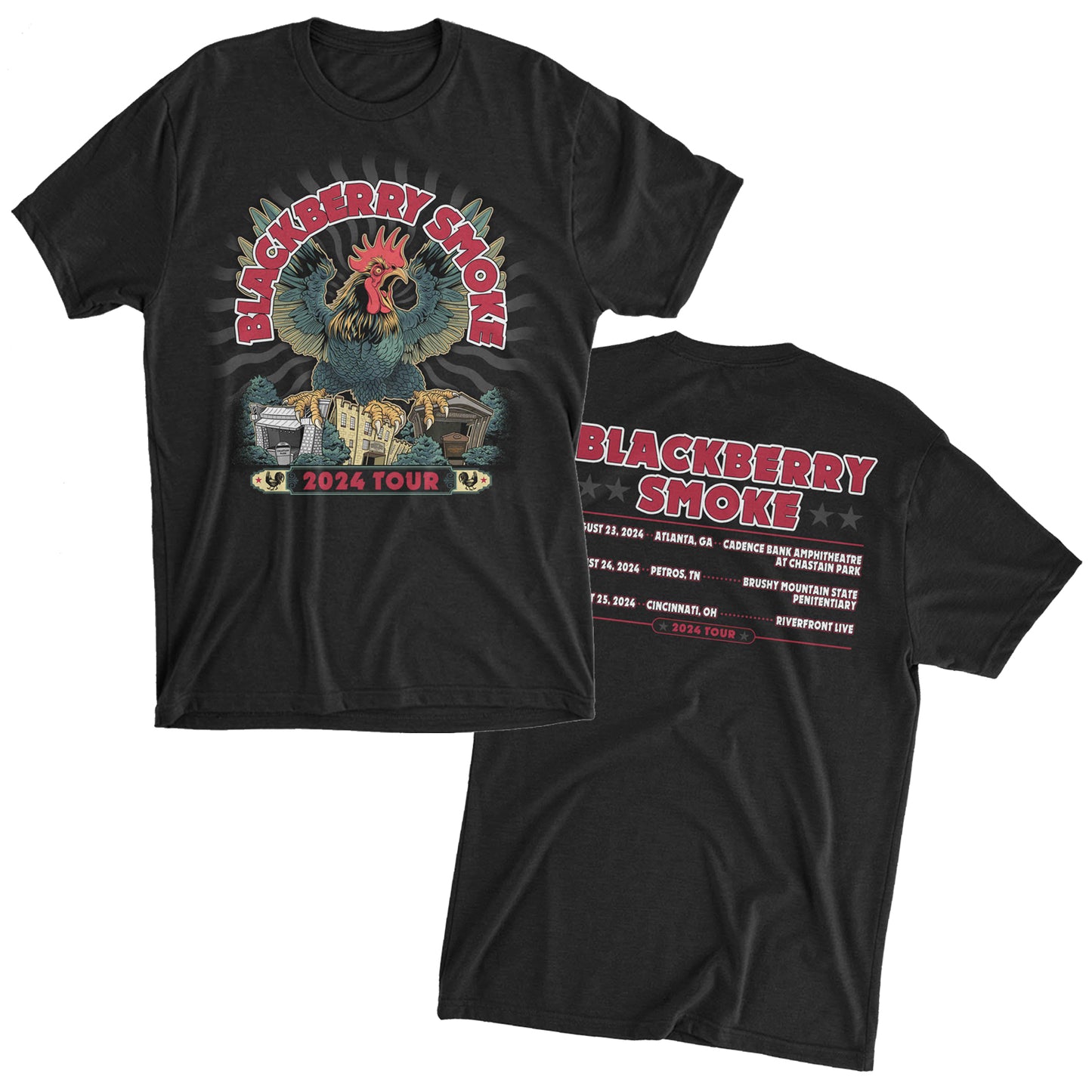 Lightning Rooster 3 Venue Run Tee