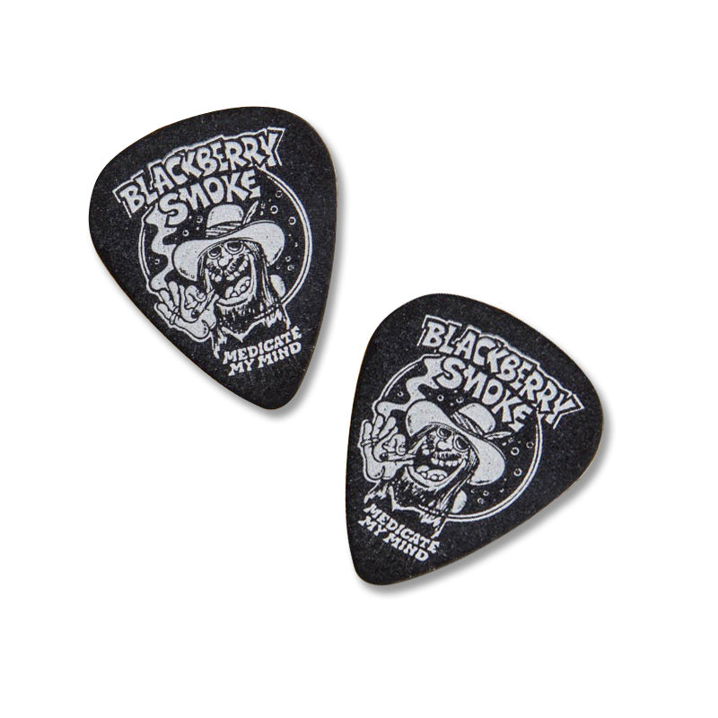 Medicate My Mind Guitar Pick Set (Black)