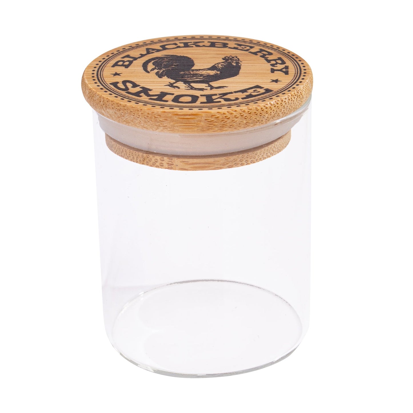 Three Legged Rooster Glass Stash Jar